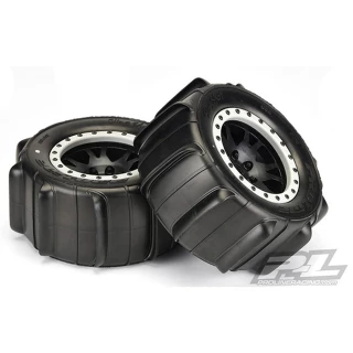 Pro-Line X-Maxx Sling Shot Pro-Loc Tires on Impulse Wheels