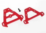 Traxxas Red Aluminum Front/Rear Bulkhead Tie Bars for Revo, Summit, Slayer