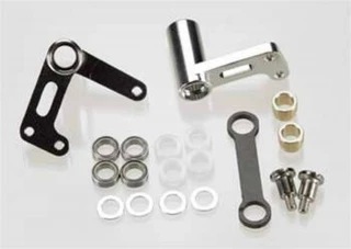 Integy Aluminum Steering Bellcrank Set for Traxxas Rustler, Slash, Bandit (Silver)