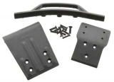 RPM Black Front Bumper and Skid Plate for Traxxas Slash 4x4