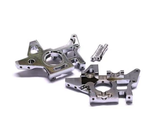 Integy Evolution-4 Aluminum Rear Bulkhead Set (Chrome): T-Maxx 3.3, E-Maxx