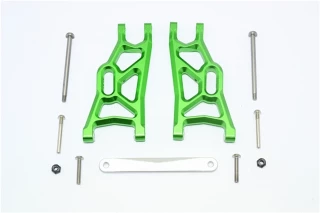 GPM Green Aluminum Front Suspension Arms fits 2WD Stampede Rustler Slash