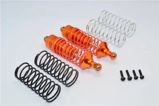 GPM Orange Aluminum Front Shocks for 4x4 Slash Rustler Stampede