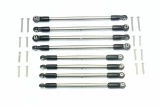 GPM Complete Stainless Steel Adjustable Push Rod & Tie Rod Set for E-Revo 2.0