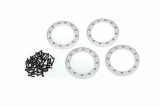 Traxxas Satin Aluminum 2.2" Beadlock Rings (4) w/2x10 Capscrews (48)