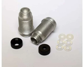 Hot Racing Aluminum Hard Anodized Black GTR Shock Bodies for 1/16 E-Revo, Slash, Summit, Rally