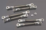 Integy Titanium Turnbuckle Set for Traxxas Rustler and Slash (Silver)