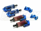 Integy MSR6 Piggyback Shock Set (4) (Blue): Revo 2.5 & 3.3