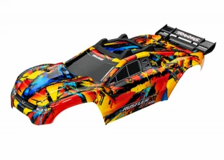 Traxxas Rustler 4X4 Solar Flare Body, w/Mounts & Support for Clipless Mounting