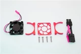 GPM Red Aluminum Motor Heatsink Fan for Slash 4x4 LCG, Stampede, Rustler