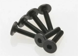 Traxxas 3x15mm Flat-Head Hex Drive Machine Screws (6)