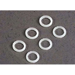 Traxxas Plastic Washers,Wht:ST,RU,BA(6)