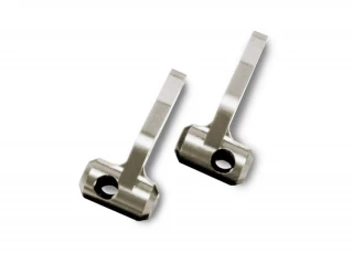 Aluminum 25 Degree Steering Blocks, Left & Right (Titanium Anodized): Jato