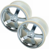 Traxxas Hurricane 3.8" Chrome Wheels w/14mm Hex (2)