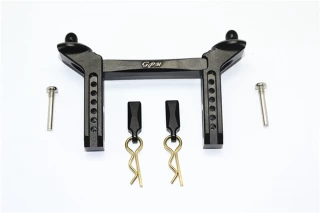 GPM Black Aluminum Front Body Mount Post Set for TRX-4