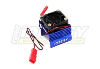 Integy Super Brushless Motor Heatsink/Fan (Blue): Traxxas 1/16 E-Revo & Slash