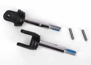 Traxxas Stub axles, rear, heavy duty (2)/pins (2)