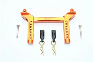 GPM Orange Aluminum Front Body Mount Post Set for TRX-4