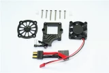 GPM Black Aluminum ESC Cooling Fan & EZ On/Off Switch for TRX-4