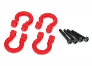 Traxxas TRX-4 Red Bumper D-rings (4) & Screws