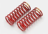 Traxxas 1/10 Summit Red GTR Shock Springs - 4.9 Rate Double Yellow Stripe