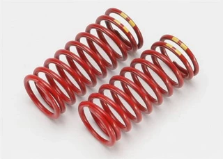 Traxxas 1/10 Summit Red GTR Shock Springs - 4.9 Rate Double Yellow Stripe