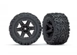 Traxxas Rustler 4x4 Talon EXT Tires Mounted on Black 2.8 Wheels (2)