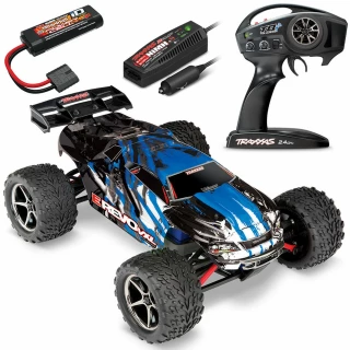 Traxxas 1/16 E-Revo VXL Brushless 4WD RTR RC Monster Truck w/TSM, ID Battery & Quick Charger