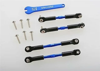 Traxxas Aluminum Turnbuckle Camber Link Set (4) (Blue): Rustler, Stampede