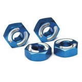 Traxxas 14mm Blue Aluminum Hex Wheel Hubs: T-Maxx .15, 2.5, 3.3, E-Maxx, Revo