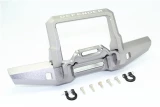 GPM Gunmetal Aluminum Front Bumper w/D-Rings for TRX-4 Defender