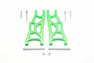 GPM Green Aluminum Front Suspension Arms for 2WD Stampede Rustler Slash