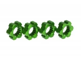 Traxxas X-Maxx Green Aluminum Wheel Hex Hubs (4)