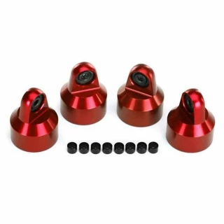 Traxxas X-Maxx Red Aluminum GTX Shock Caps & Spacers