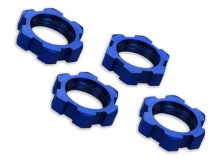 Traxxas 17mm Blue Aluminum Splined Wheel Nuts (4)