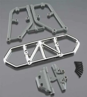 RPM Chrome Rear Bumper for Traxxas Slash 4x4