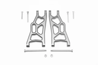 GPM Gunmetal Aluminum Front Suspension Arms for 2WD Stampede Rustler Slash