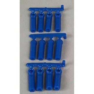 RPM Blue 4-40 Long Shank Rod Ends for 4.3mm ball: fits Associated, Losi, HPI