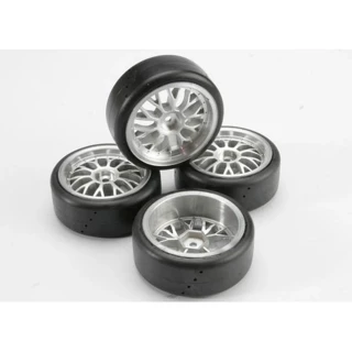 Traxxas Mounted Protrax Wheels/Tires (4) for Nitro 4-Tec