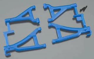 RPM Blue Front Upper & Lower Suspension A-Arms for Traxxas 1/16 E-Revo