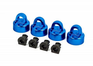 Traxxas Aluminum (Blue-Anodized) GTX Shock Caps/Spacers: Sledge