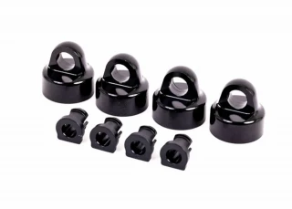 Traxxas Aluminum (Black-Anodized) GTX Shock Caps/Spacers: Sledge