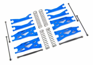 Traxxas X-Maxx Blue WideMaxx Suspension kit - Includes Front & Rear Suspension Arms, Front Toe Links, Driveshafts, Shock Springs