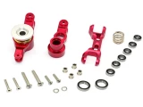 GPM Red Aluminum Steering Bellcrank Assembly & Servo Saver for X-Maxx