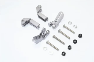 GPM Gunmetal Aluminum Adjustable Front & Rear Shock Mounts for TRX-4