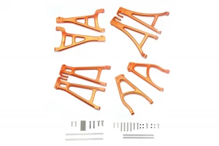 GPM Orange Complete Aluminum Suspension Arm Set for E-Revo 2.0