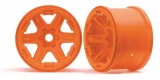 Traxxas E-Revo 2 Orange 17mm Splined Hex 3.8 Wheels (2)