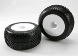 Traxxas Response Pro Tires & White Dished Wheels w/17mm Splined Hex (2)