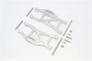 GPM Silver Aluminum Lower Fr/Rr Suspension Arms for Maxx 4S