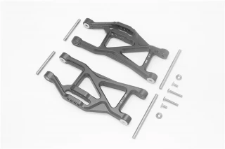 GPM Black Aluminum Lower Fr/Rr Suspension Arms for Maxx 4S